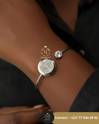 Bracelet en acier inoxydable diffuseur d'huile parfumée