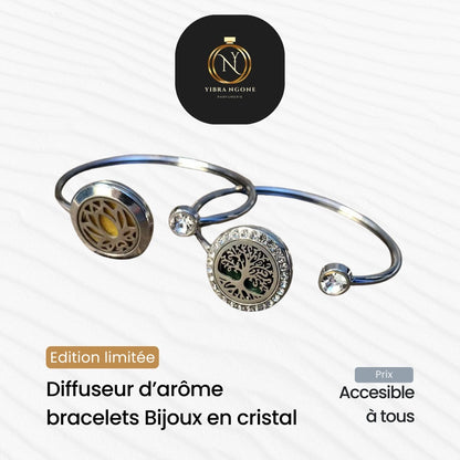 Bracelet en acier inoxydable diffuseur d'huile parfumée